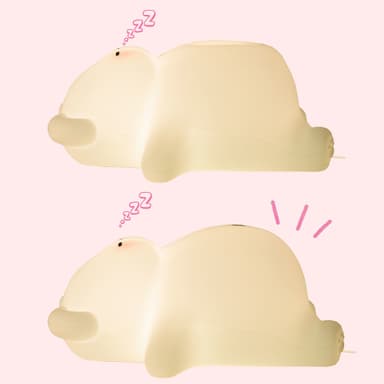 ぐっすりクマさんのシリコンライト　お腹がふくらむ