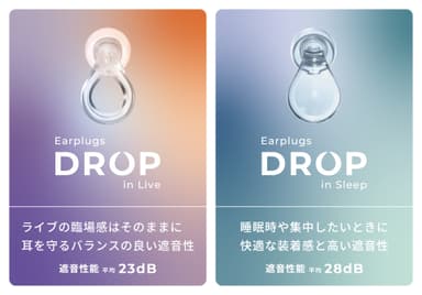 「Earplugs DROP」シリーズ