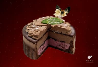 GAKUクリスマスアイスケーキ断面