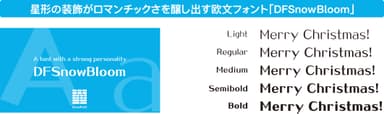 「DFSnowBloom」書体見本