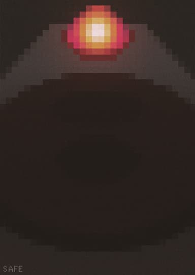 金賞受賞作品：「赤い光」(2)芸術学部デザイン学科3年八十島一菜