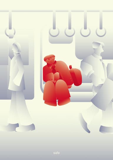 東京デザインプレックス研究所賞受賞作品：「安全な国。日本。」(2)芸術学部 デザイン学科2年松本 紗良