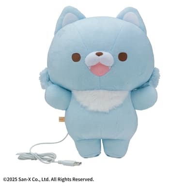 あったかぬいぐるみ　アオイコオオカミ　正面