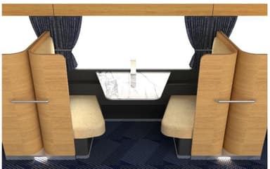 １・２号車　２人席（イメージ）