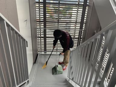 日常清掃の様子
