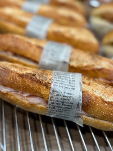 生ハムとクリームチーズフランスパン