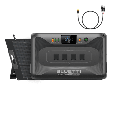 バクアップ電源「Apex 300」と200Wソーラーパネル