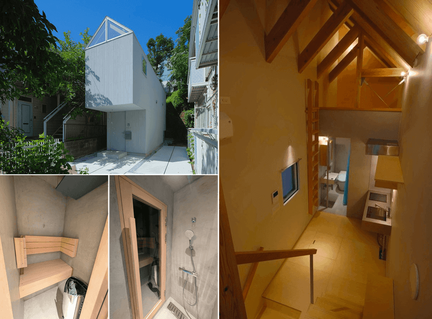 限られた25m2で最大限の快適な暮らしに挑戦！
本格フィンランド式プライベートサウナ付きの賃貸住宅　
「まる福はうす」