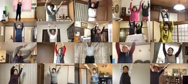 オンライン体操教室の様子