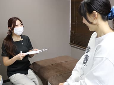 肩こり、むくみ、噛み締めなど、何でもご相談ください