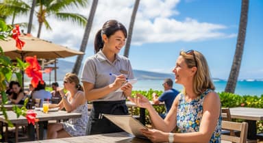 ハワイのレストランで英語を使ってお仕事