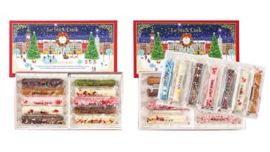 クリスマスらしいモチーフのお菓子が入っています