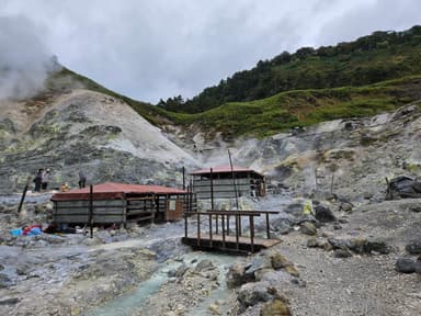 秋田県玉川温泉の湯治場(とうじば)
