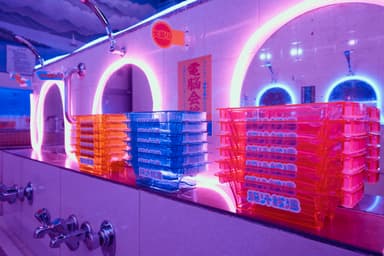 ビカビカ洗い場と脳汁桶