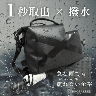 濡れた折りたたみ傘収納・タフな撥水素材