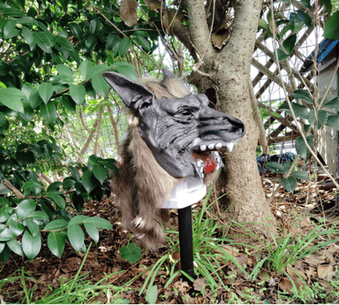 猛獣ブロック 設置斜め横