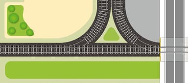 カバー裏は線路に