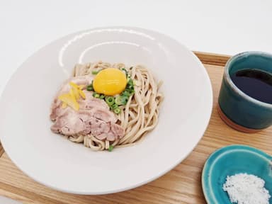 釜玉そば ～奥久慈卵と奥久慈シャモと共に～