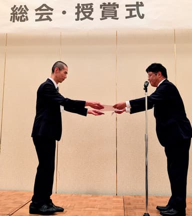 授賞式　月野 允裕