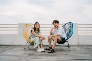 アカプルコチェア ベランダにて_2