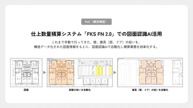 PoC(概念検証)仕上数量積算システム「FKS FN2.0」での図面認識AI活用