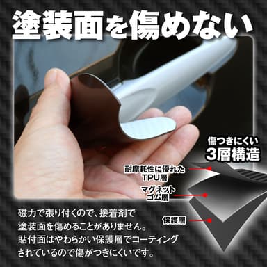 塗装面を傷めない