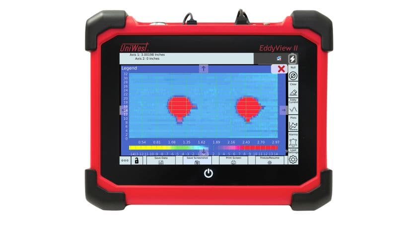 タブレット感覚でタッチ操作＆業界最高レベルの探傷性能　
渦流アレイ探傷器『EddyViewII』を2025年11月28日に販売開始