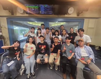 福島研修・ラジオ福島にて