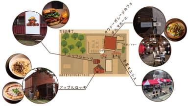 写真01だるま横丁の全体マップ