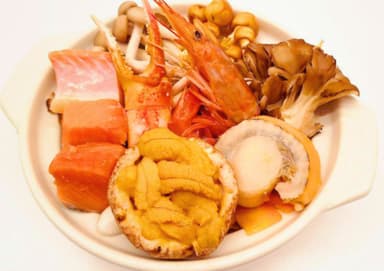 うにの風味たっぷりの石狩鍋スープ