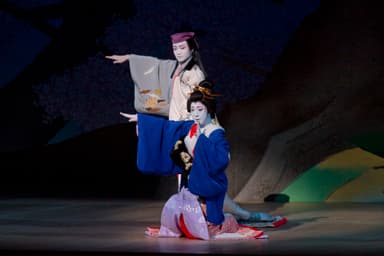 『二人椀久』椀久：尾上菊之丞、松山：八代目尾上菊五郎（当時菊之助）