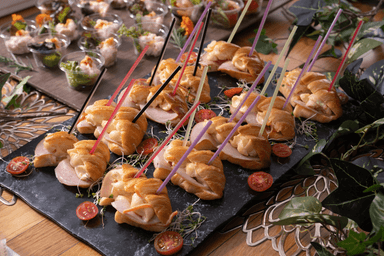 ハムとふわふわ卵のクロワッサンサンド