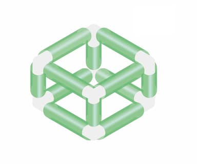 3次元的構造の太陽光発電方式の1ブロックのイメージ図