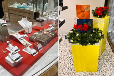 バッグ＆ジュエリーフロア：店内装飾