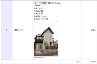 AI査定の評価画面1