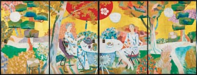 《婦女喫茶図》昭和33年(1958) 智積院蔵