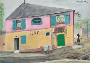 《モンマルトルのバー》昭和27年(1952)