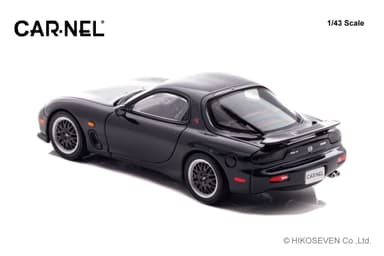 1/43 マツダ RX-7 Type RZ (FD3S) 1998 Brilliant Black：左後