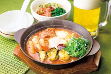 広島産牡蠣の辛口チゲ