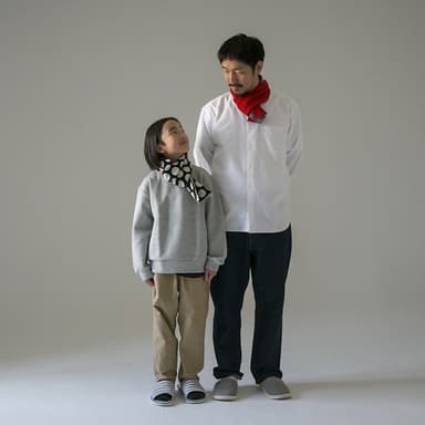 ちくちくしないマフラー with 親子