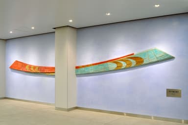 とうきょうスカイツリー駅陶板レリーフ「TO THE SKY」