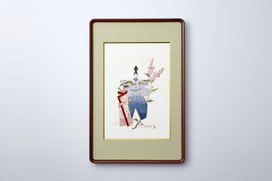 ＜江戸刺繍＞ 刺繍額「ひな」 275&#44;000円(現品限り)