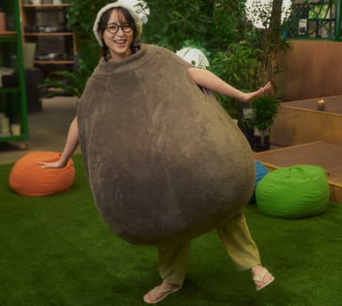 着るビーズクッション