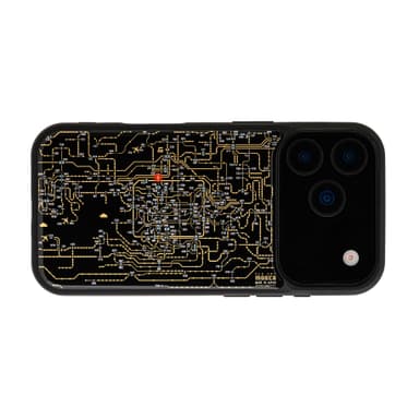 FLASH 関西回路線図 iPhone 17 Pro ケース　黒
