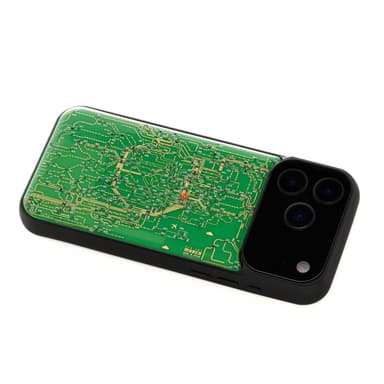 FLASH 東京回路線図 iPhone 17 Pro Maxケース　緑　ななめ