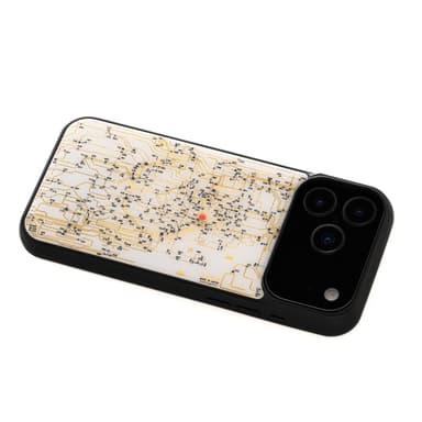 FLASH 東京回路線図 iPhone 17 Pro Maxケース　白　ななめ