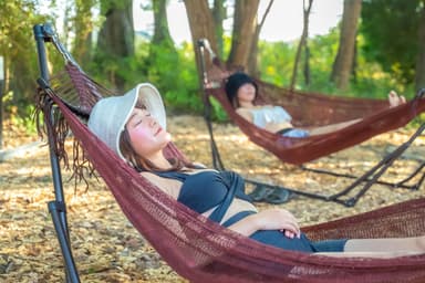 ハンモックに揺られながらととのう【栃木】