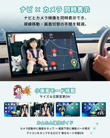スマホの小さなナビ画面は、もう不要。