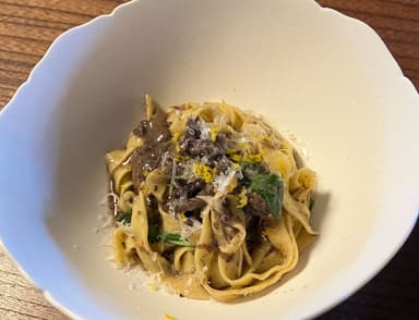 A5飛騨牛頬肉のラグー手打ちタリアテッレ