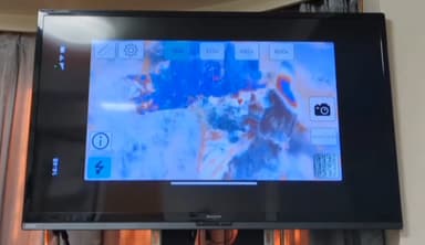 スマホとテレビをワイヤレスで接続すれば、大画面でみんなで観察することもできる